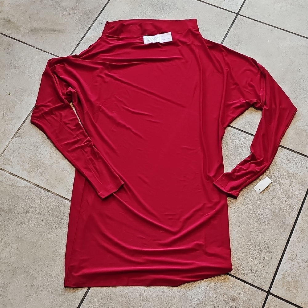 NWT KAMALI KULTURE ted Long Sleeve Stretchy Mid Cocktail Dress Size XL